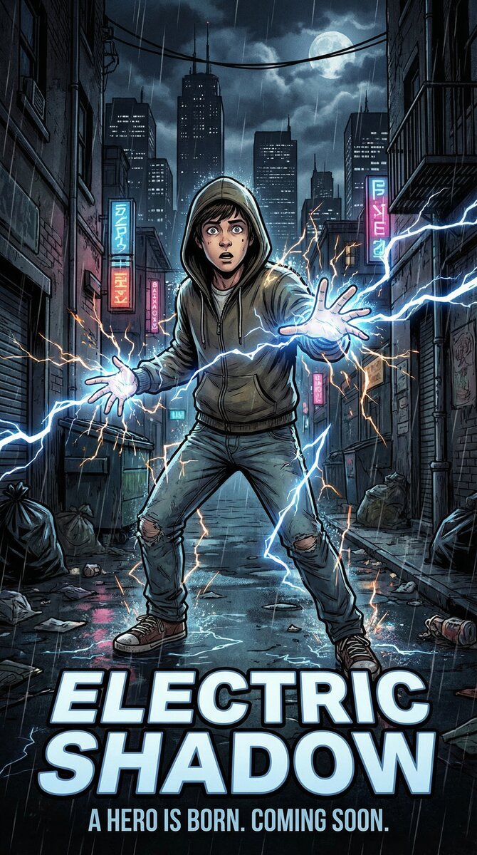 《电光少年》高清科幻视频海报